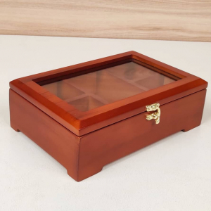 جعبه تیبگ پایه چوبی عسلی
