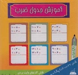 فلش کارت - آموزش جدول ضرب - وایت بردی