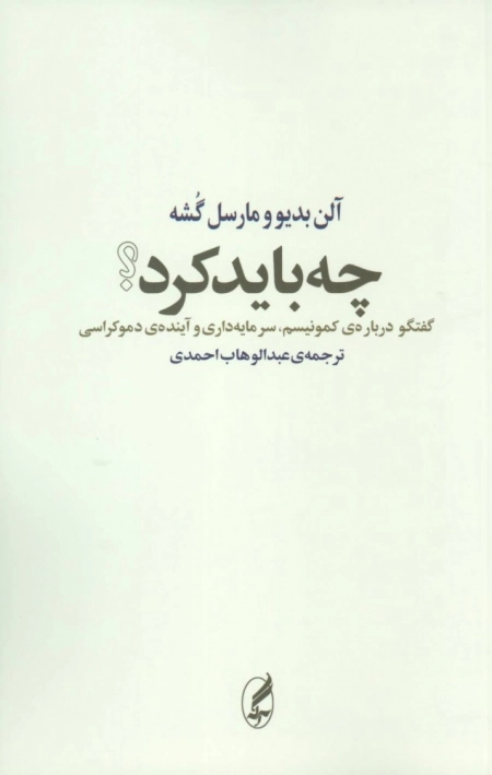 چه باید کرد - گفتگو درباره ی کمونیسم سرمایه داری و آینده ی دموکراسی