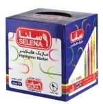 ماژیک هایلایتر چهار رنگ نوک تخت - 36عددی