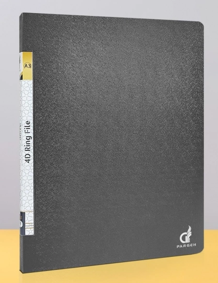 کلاسور 4 حلقه سایز A3 1200 میکرون پرگه
