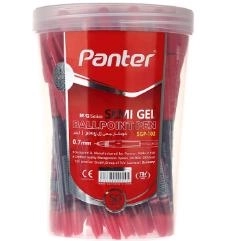 خودکار قرمز دکتر پنتر 0.7 سمی ژل - لیوانی 50 عددی