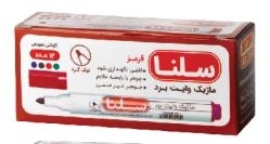 ماژیک قرمز وایت برد سلنا - نوک گرد 12عددی