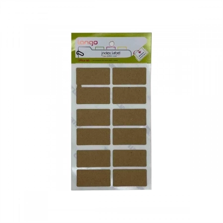 برچسب کرافت سایز20*40میلیمتر4برگی لانگوکدK-412 یا کد033