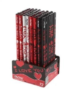 مداد مشکی فکتیس طرح I LOVE YOU - قراص 72 عددی