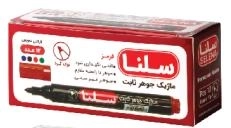 ماژیک قرمز جوهر ثابت - نوک گرد 12عددی
