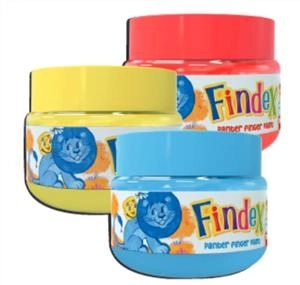 رنگ انگشتی پنتر و یونیسف - 70 میلی لیتر - Findex - ست 3 رنگ - جعبه 1 عددی