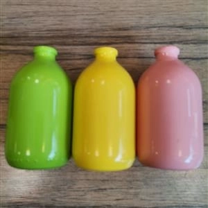 گلدان شیشه ای ویال متالیک رنگی