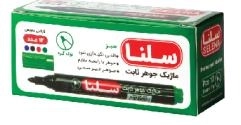 ماژیک سبز جوهر ثابت - نوک گرد 12عددی
