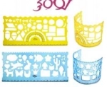 شابلون ژله ای جفتی اشکال لوکی باکس 30 عددی