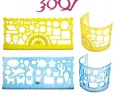 شابلون ژله ای جفتی اشکال لوکی باکس 30 عددی