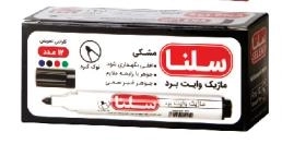 ماژیک مشکی وایت برد سلنا - نوک گرد 12عددی