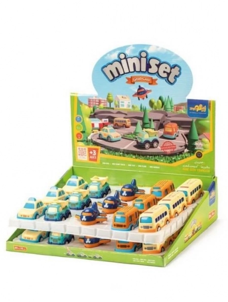 بسته اسباب بازی ماشین ها و هواپیمای ست مینی MINI SET- 30قطعه باجعبه