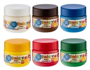 رنگ انگشتی پنتر و یونیسف - 70 میلی لیتر - Findex Slim - ست 6 رنگ - جعبه 1 عددی